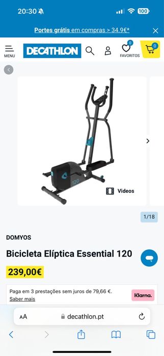 Bicicleta eliptica Domyos 120