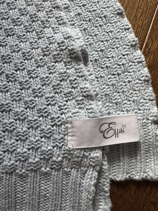 Effik Kocyk szary 100% bawełny