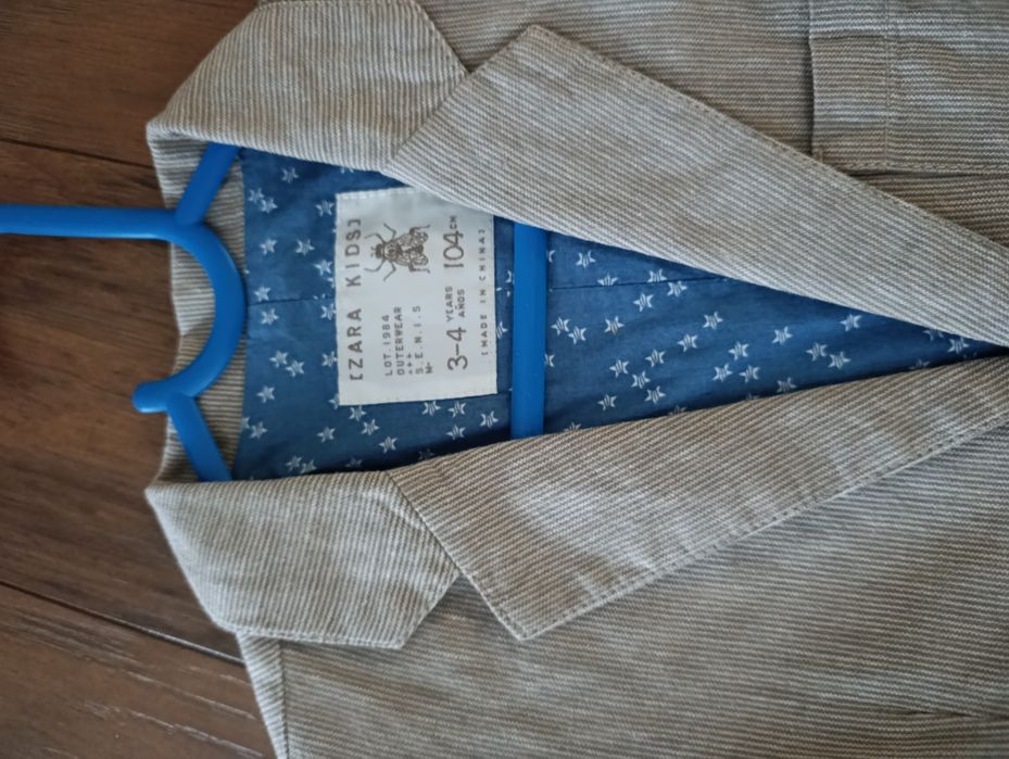 Marynarka bawełniana Zara Kids r. 104