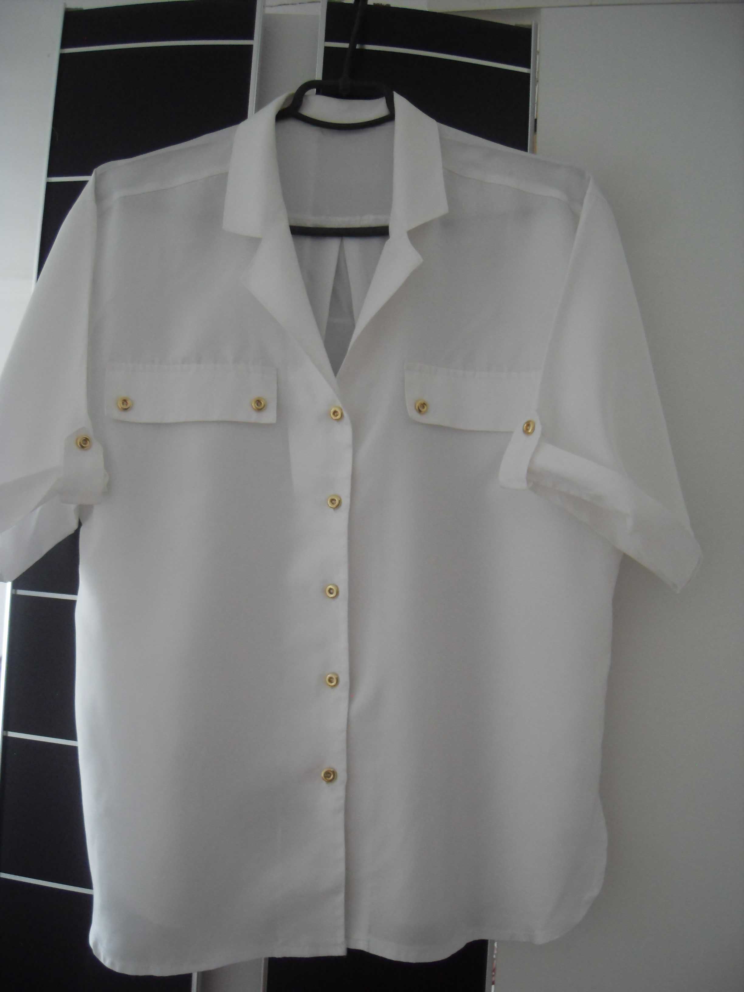 Біла сорочка блузка розмір M L