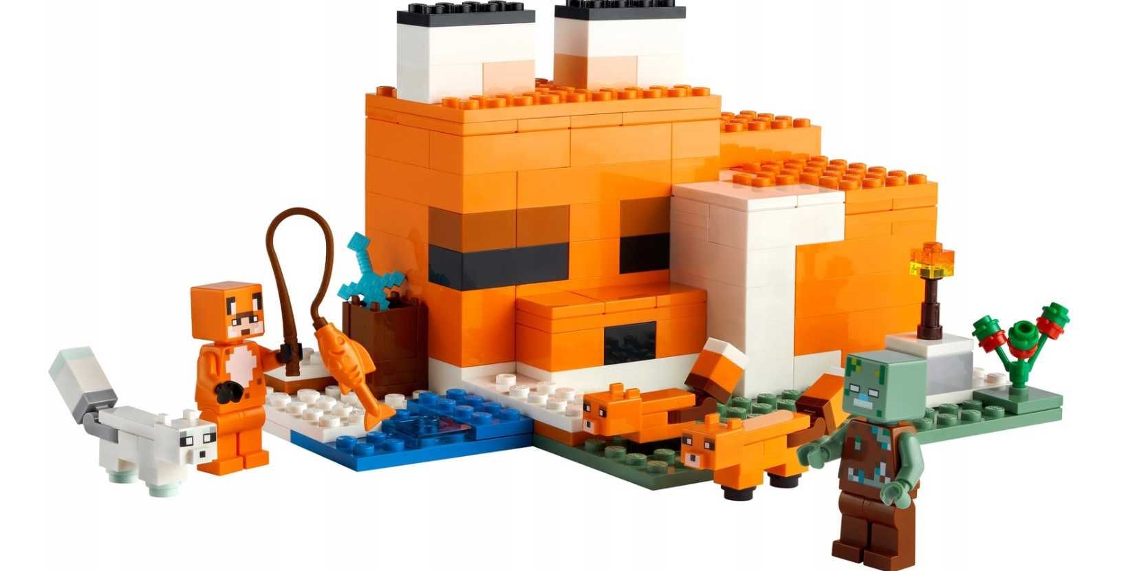 NOWE KLOCKI LEGO Minecraft Siedlisko Lisów (Wyprzedaż -20%)