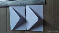 міні конверт (9*6) см білий з трикутним клапаном новий, 15 шт.