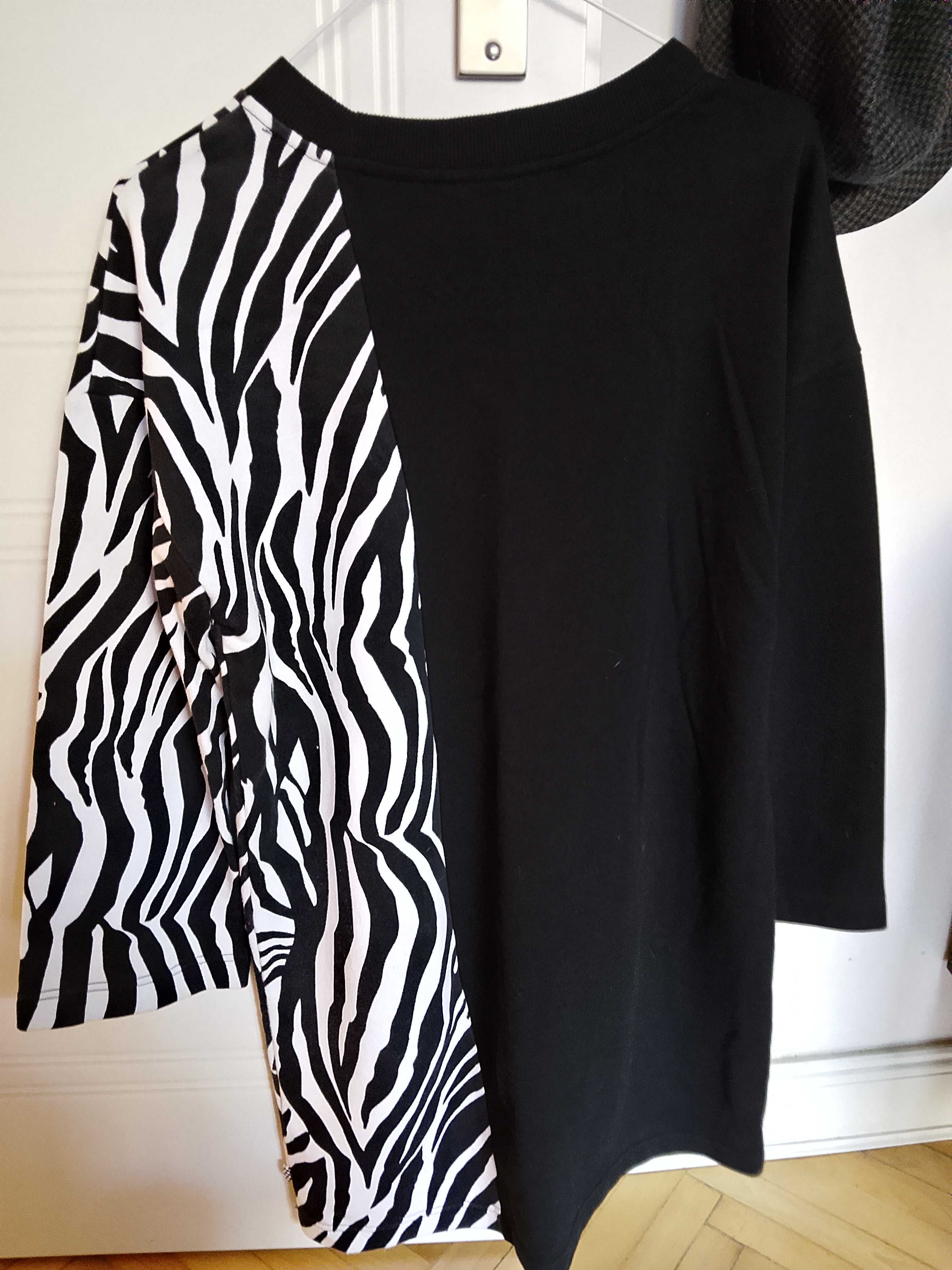 Długa bluza tunika Vans zebra M