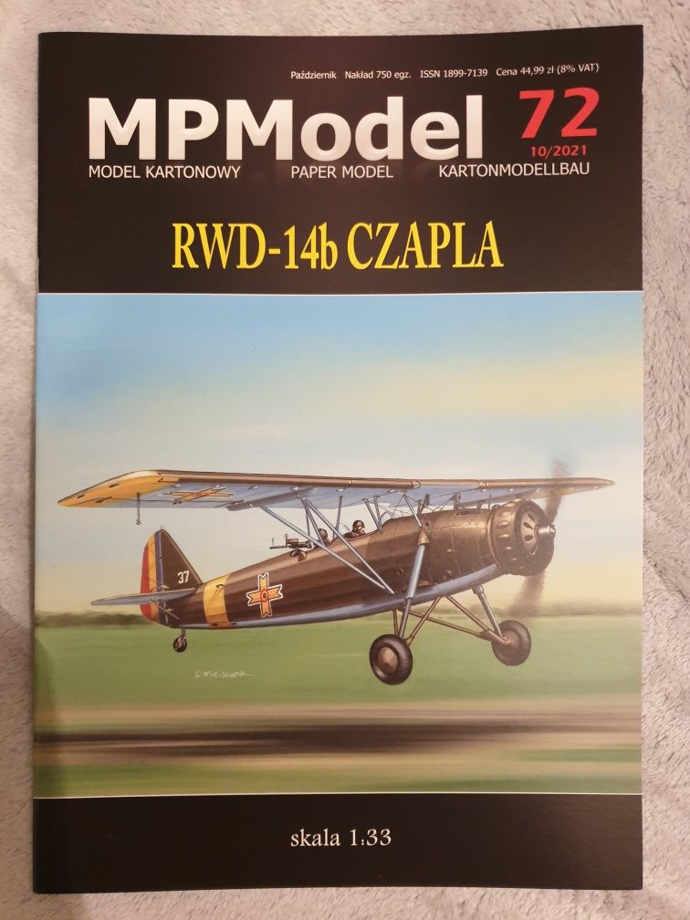 MPM Model kartonowy RWD-14 B Czapla Nowy
