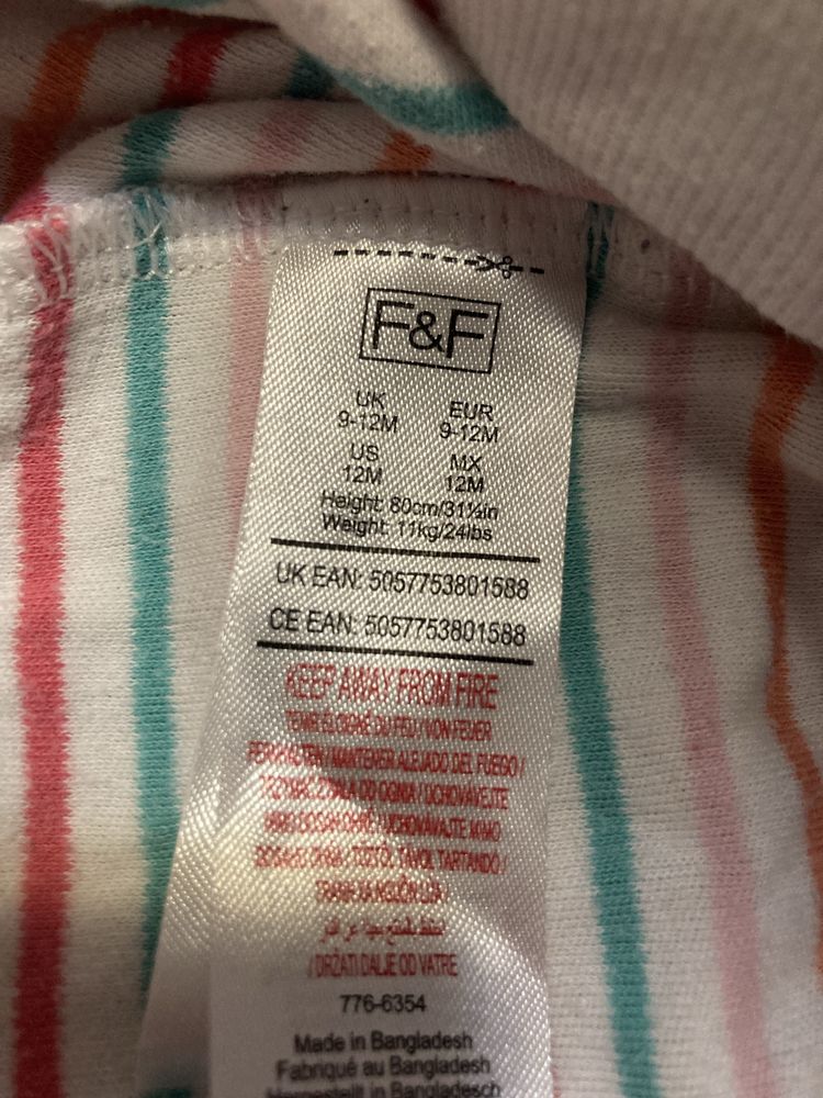 Cztery pajacyki rozm. 80-86 H&M, F&F