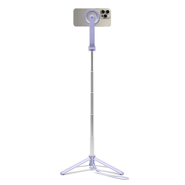 Spigen S571W Magsafe Bluetooth Selfie Stick Tripod Lavender