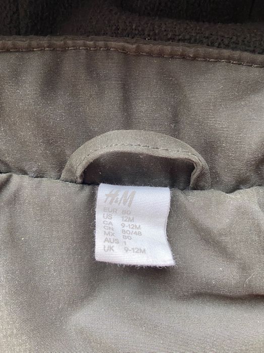 Kurtka H&M 80 + czapka 74/80