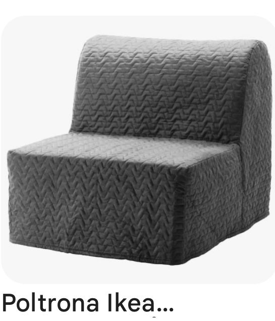 Sofa cama individual ikea LYCKSELE poltrona