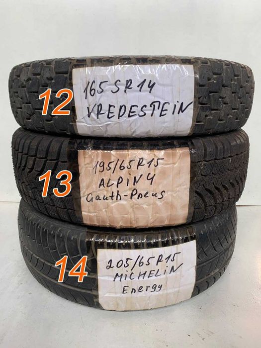 РОЗПРОДАЖ ПО 1 ШТ! Шина вживана 195/60-65 R15, 215/70 15C