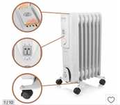 Grzejnik volteno 1500w 5 zeberek