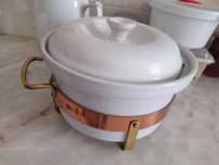 Caçarola com suporte de cobre