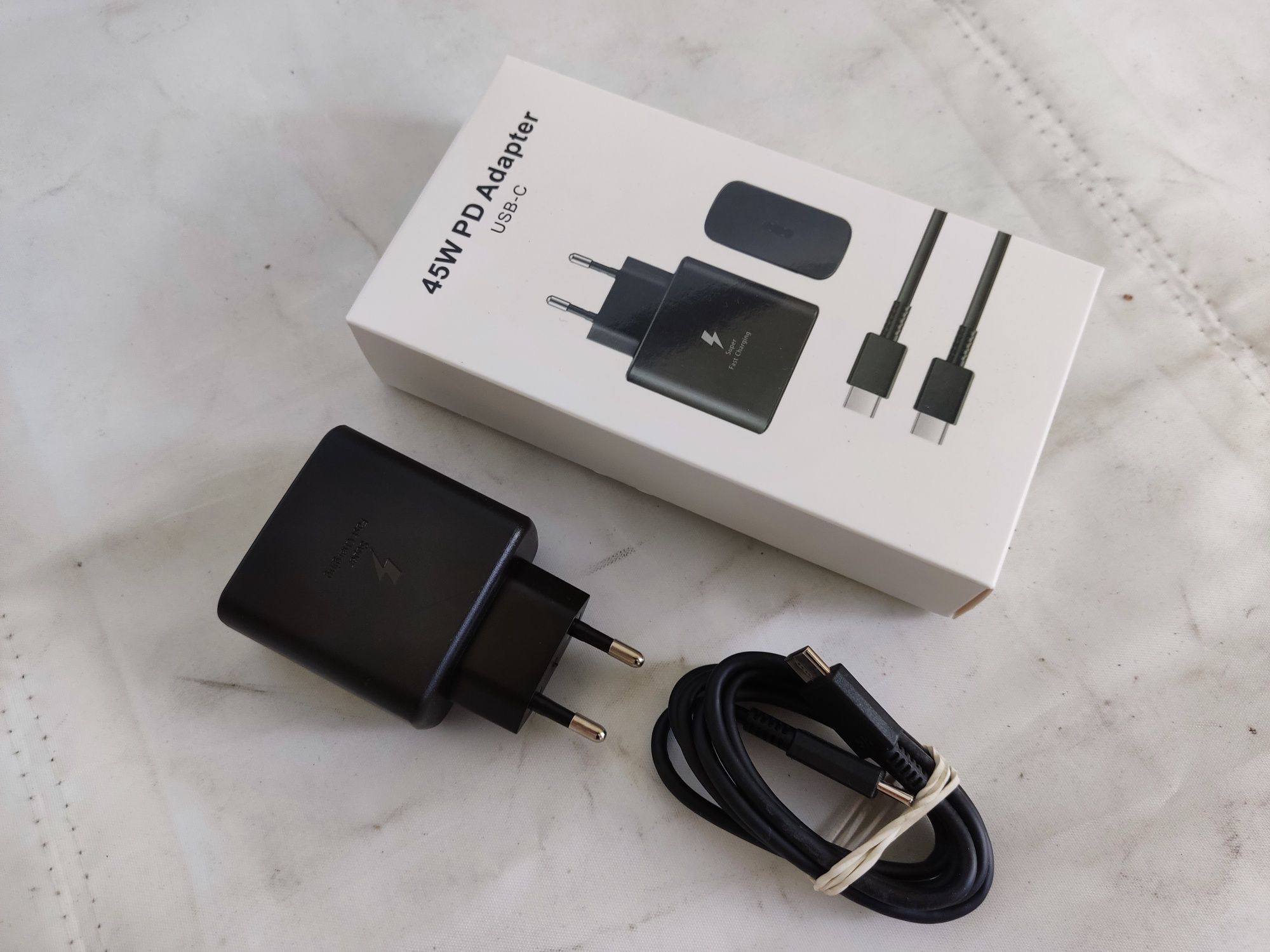 ZESTAW Szybka ŁADOWARKA Sieci Zasilacz PD 45W USB-C PD Huawei Motorola