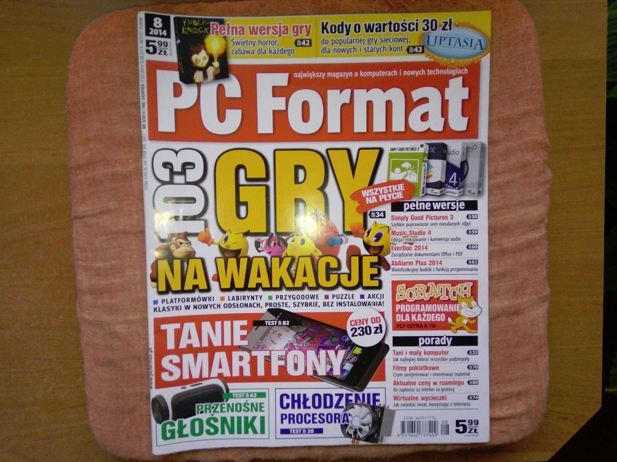 PC Format 8 2014 sierpień (168) Gazeta + płyta CD Czasopismo