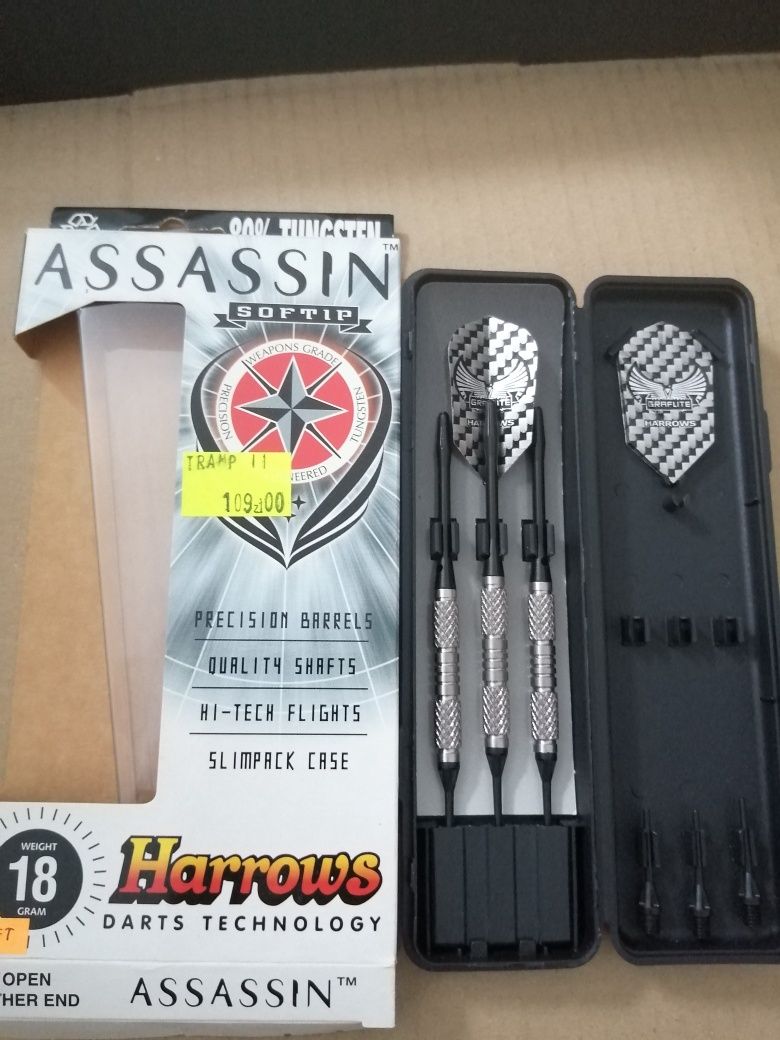 Harrows Dart rzutki softip Assassin 18G
