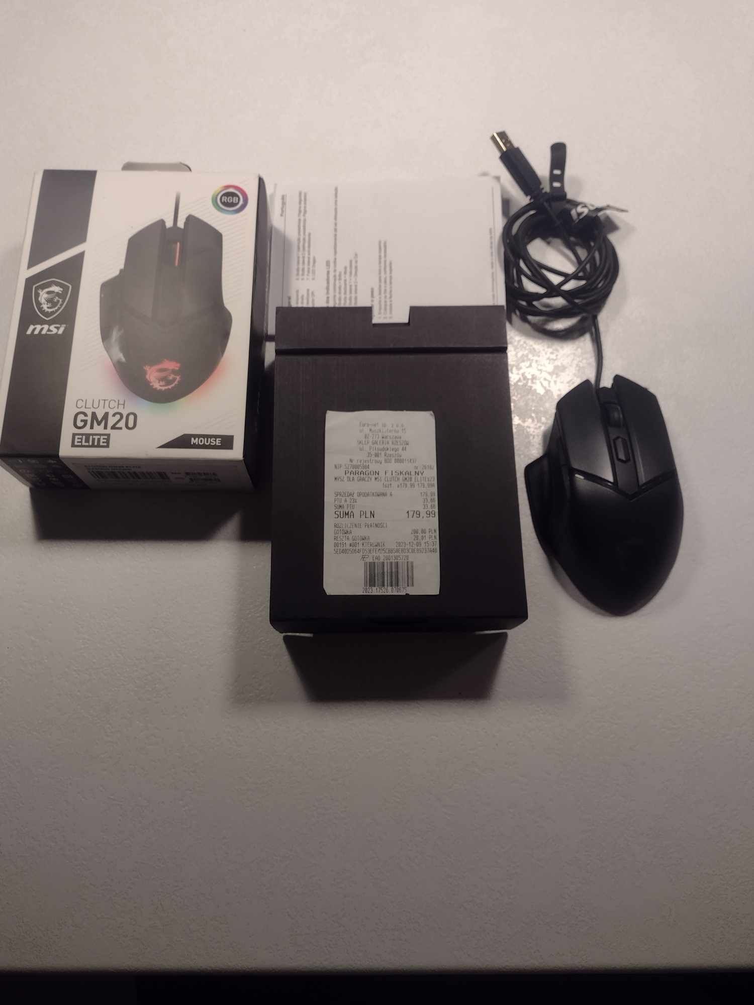 Myszka gamingowy msi gm 20 elite