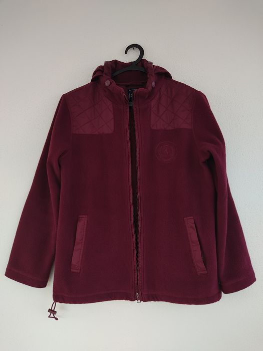 Casaco/ camisola polar bordeaux, Massimo Dutti