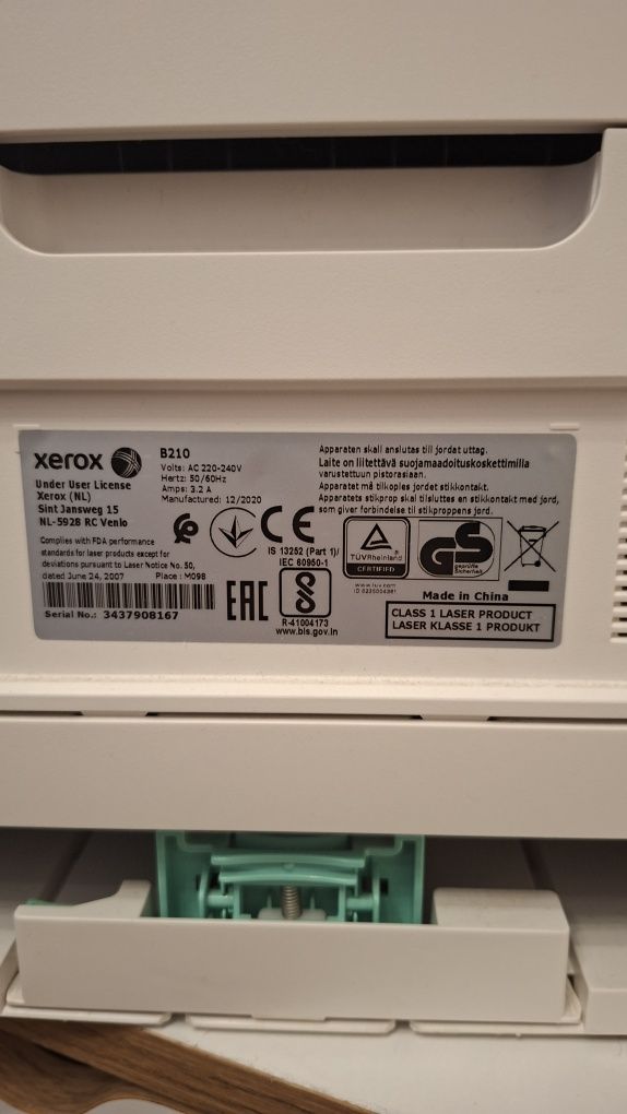 Drukarka xerox b210