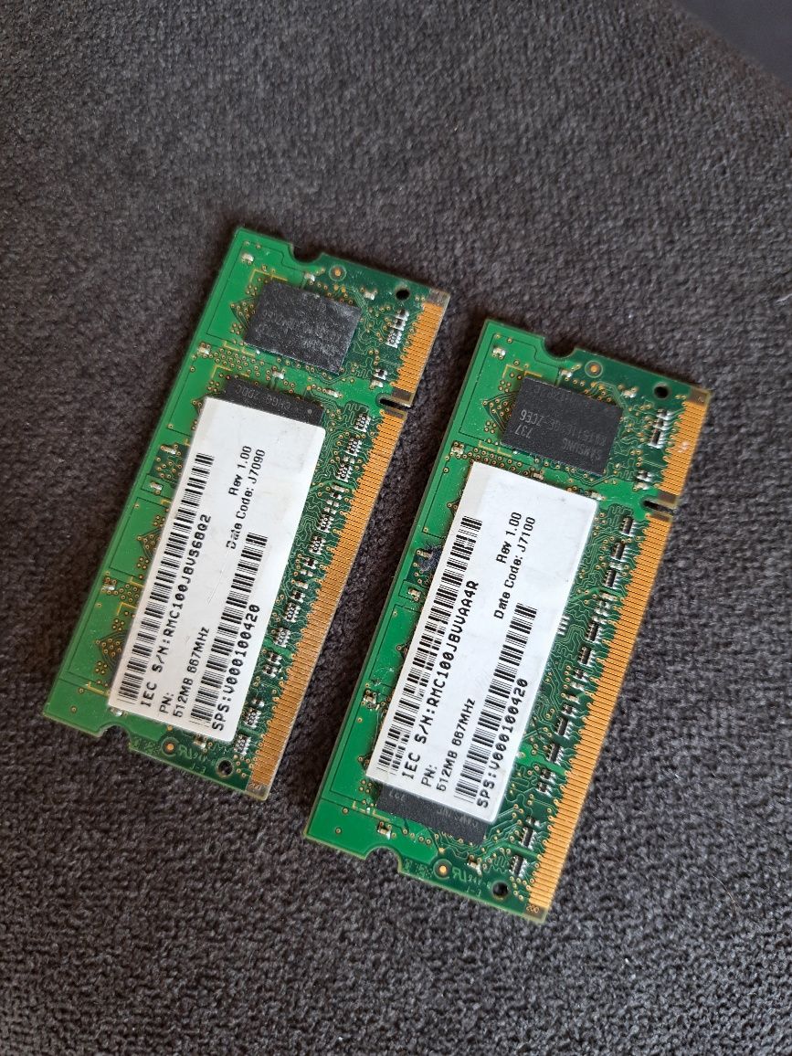 Pamięć RAM 2GB 4GB 512MB