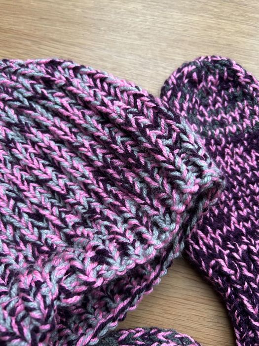 Czapka i rękawiczki cieple home made