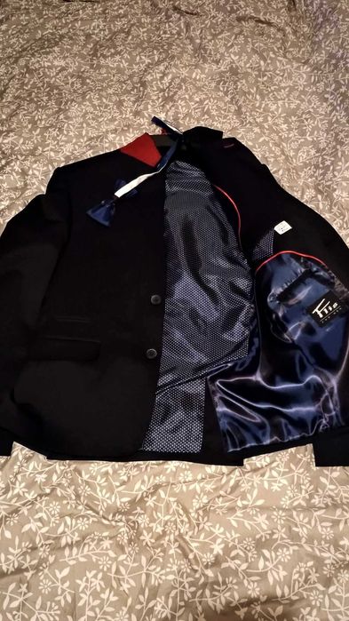 Garnitur męski rozmiar 178/64 marynarka + spodnie z muszką