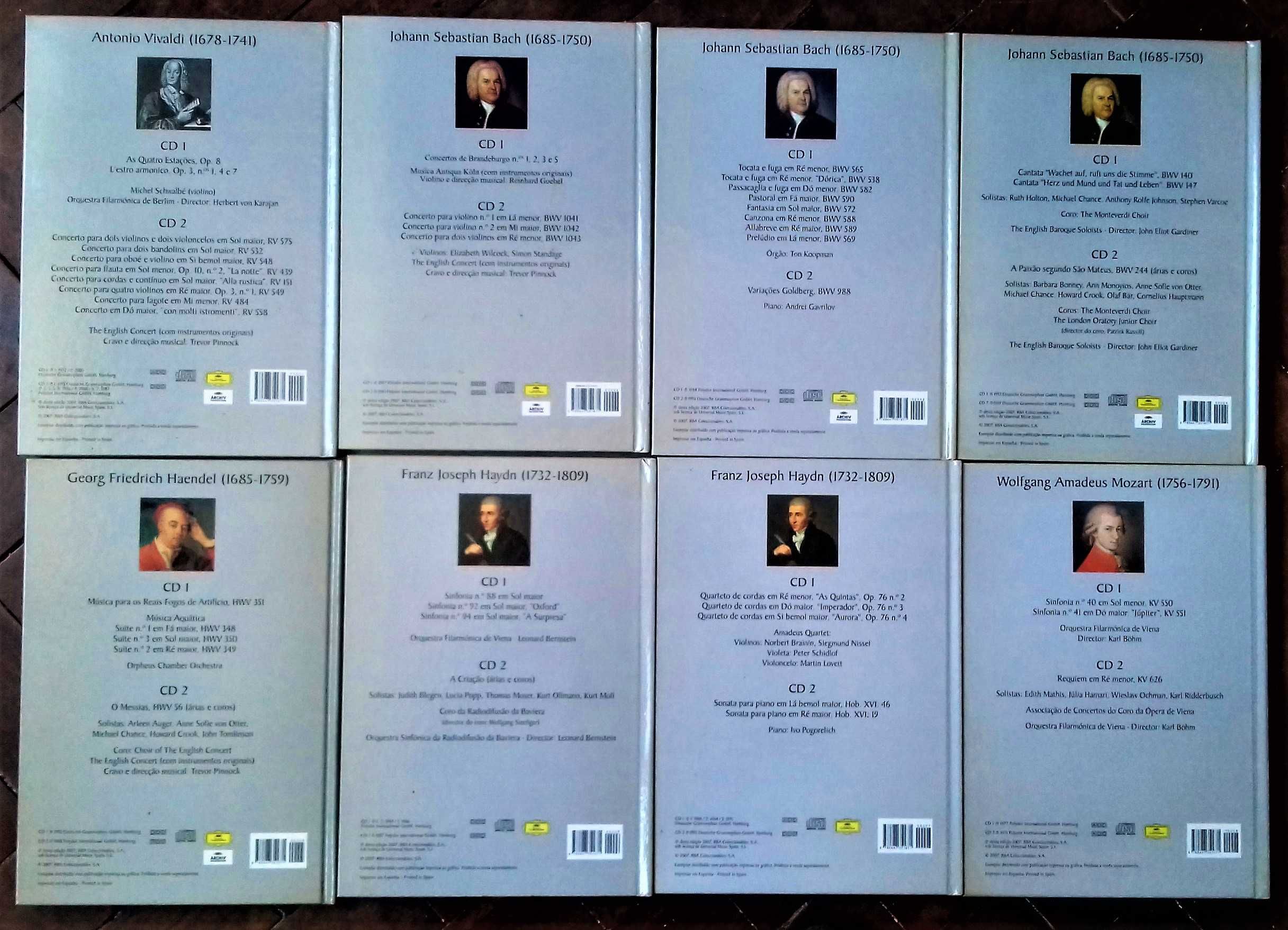 Colecção Grande Selecção - Deutsche Grammophon. 15 livros - 30 cd's