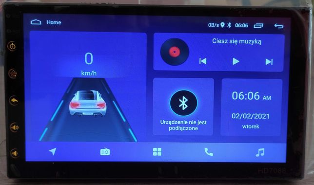 Radio 7 Cali 2 DIN Android 11 2/16G RDS Nawigacja GPS WiFi Bluetooth