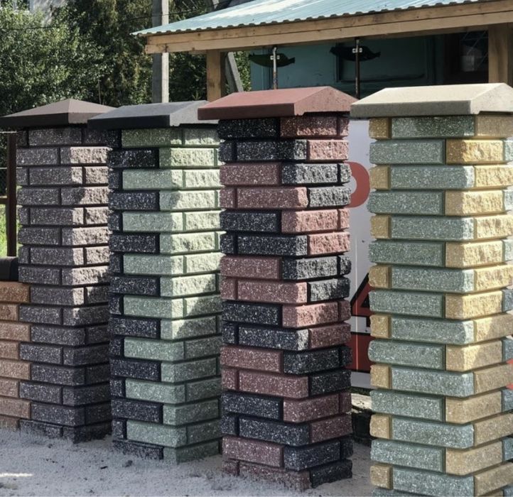 Лего цегла конструктор цегла КАЯ на стовпчики рвана цегла на паркан