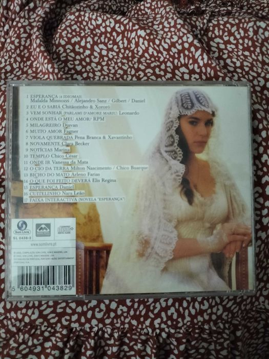 CD com a banda sonora da novela Esperança em ótimo estado.