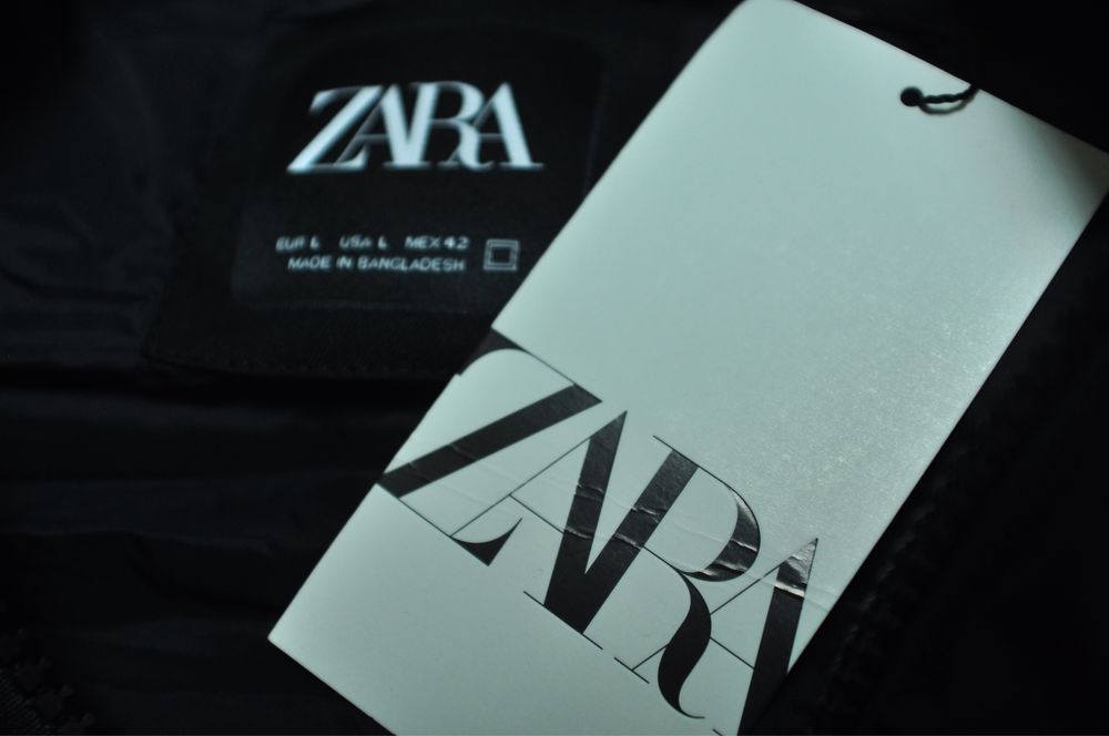 Zara Man оригинал новая жилетка на осень чёрная (NEW)