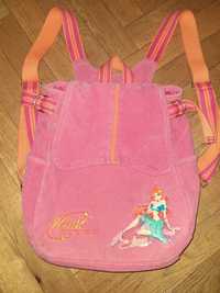 Vintage materiałowy plecak Winx Club