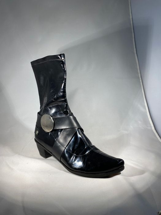 Botas em pele preta 35/36