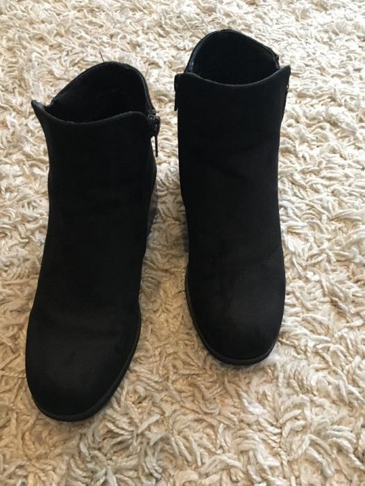 Botki sztyblety kozaki muszkieterki 37 new look złoty zip