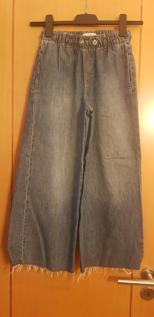 Vendo calças de ganga/jeans fluidos extreme Zara, 11/12 anos, como nov