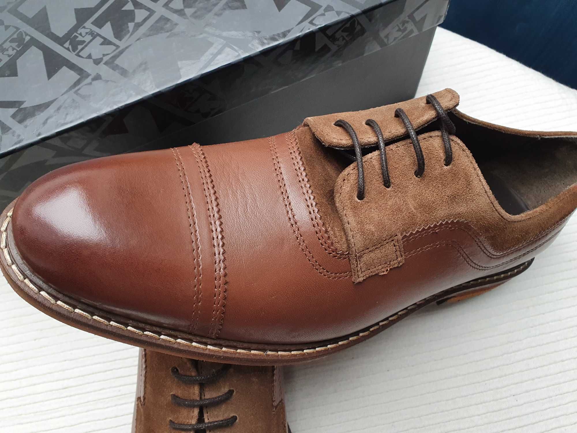 Kazar cap toe derby roz. 44/45