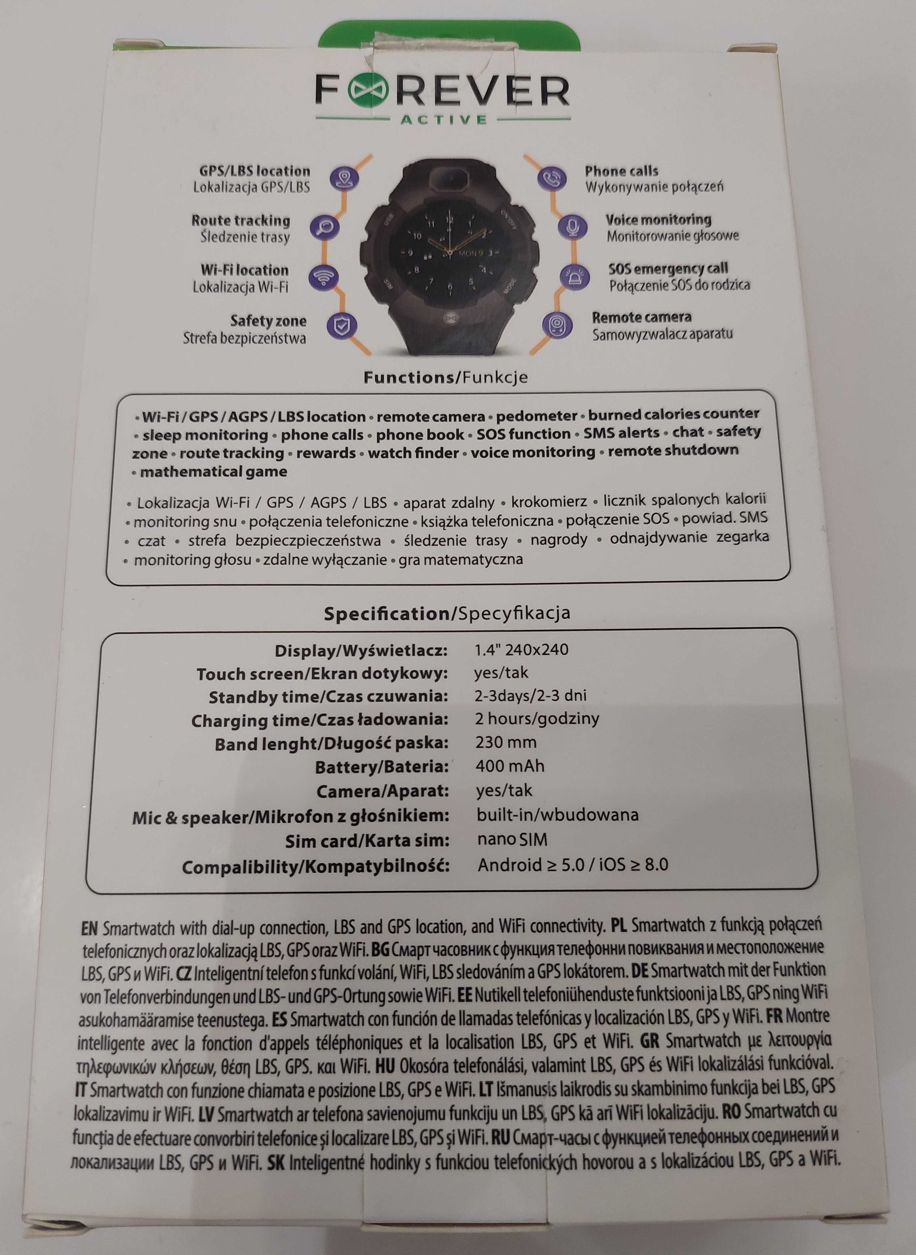 SmartWatch FOREVER KIDS Care ME KW-400