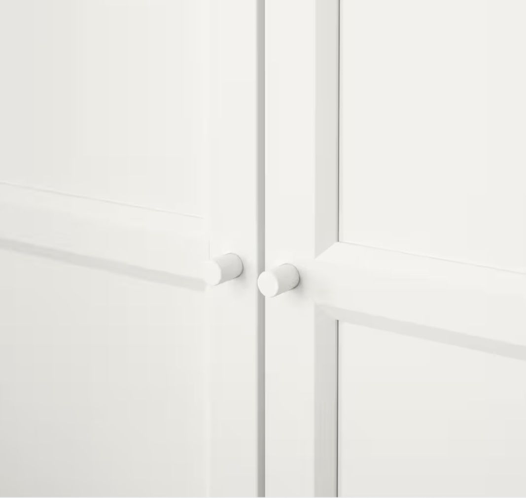 IKEA BILLY / OXBERG Regał z drzwiami, biały, 80x30x202 cm