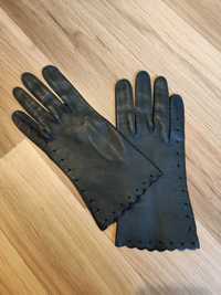 Skórzane rękawiczki damskie(r.7)