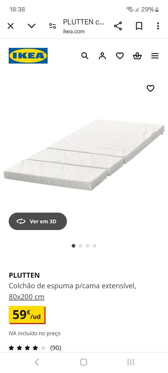 Cama de criança extensível, IKEA