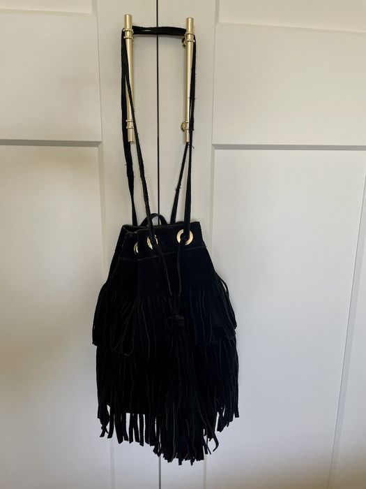 Bolsa em pele / camurça da Zara