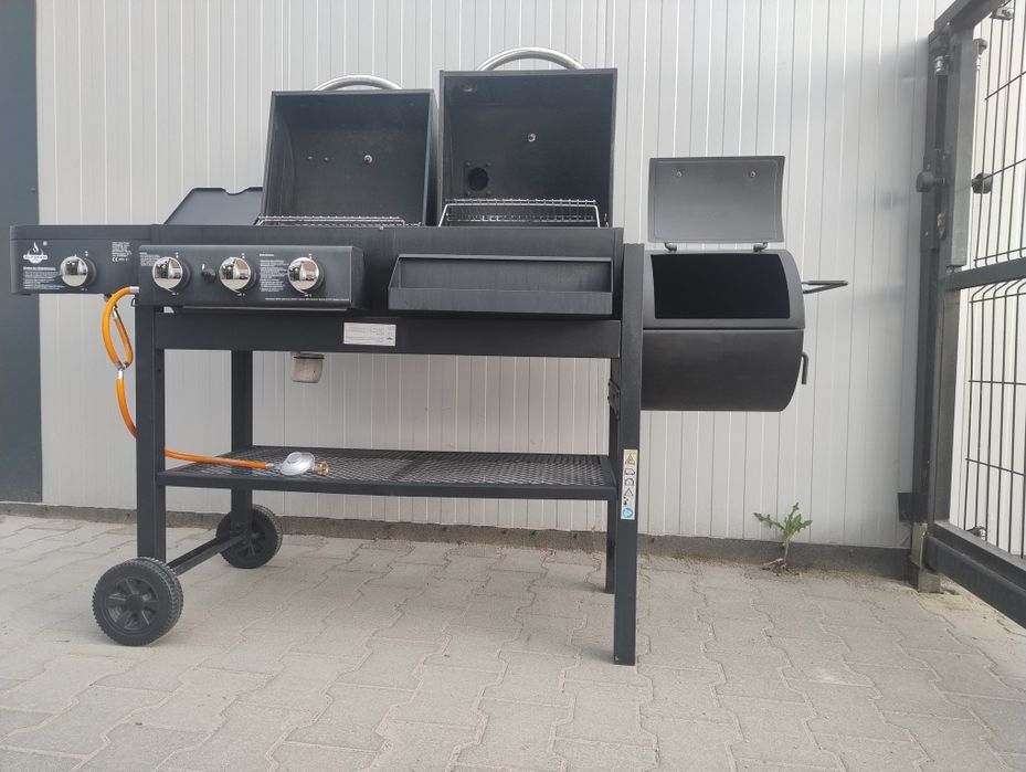 Grill Gazowy Węglowy 3w1 EL FUEGO SIERRA COMBIGRIL żeliwny ruszt+płyta
