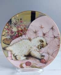 Porcelanowy talerz kolekcjonerski Kitten Classics