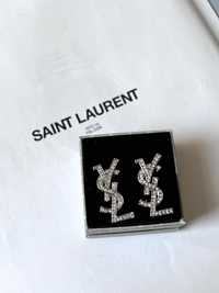 брендові сережки в стилі Saint Laurent