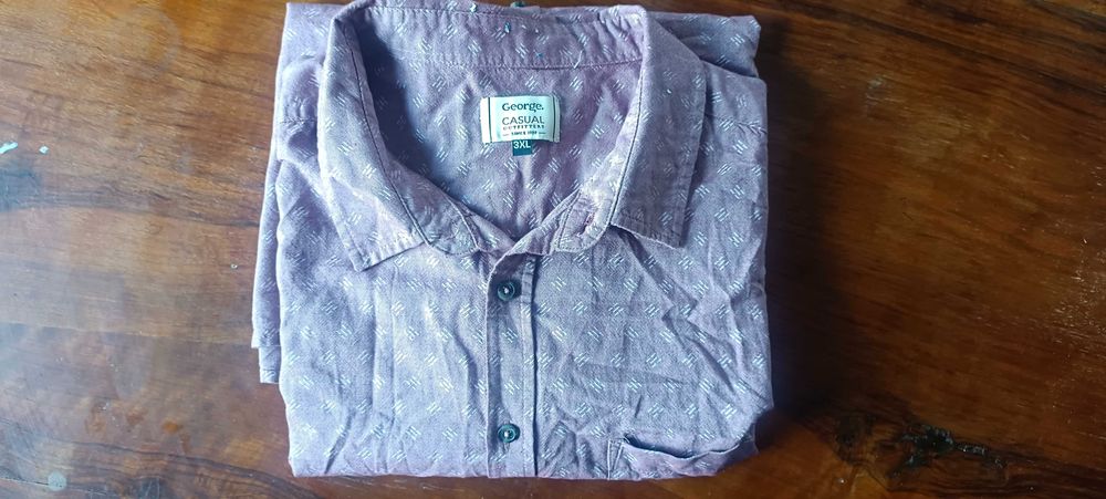 Casualowa koszula z krótkim rękawem XXXL bawełna