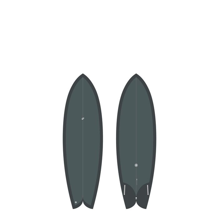 PRANCHA DE SURF FISH 900 5'8" 35 L. Vendida com 2 quilhas.