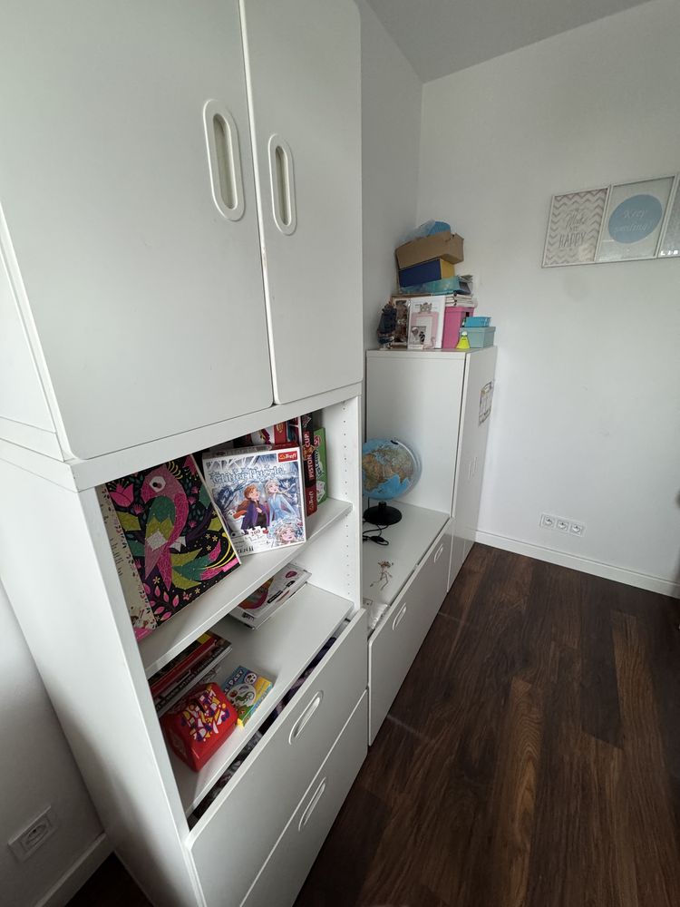 Meble dziecięce Stuva/ Smastad, białe - bardzo dobry stan.
