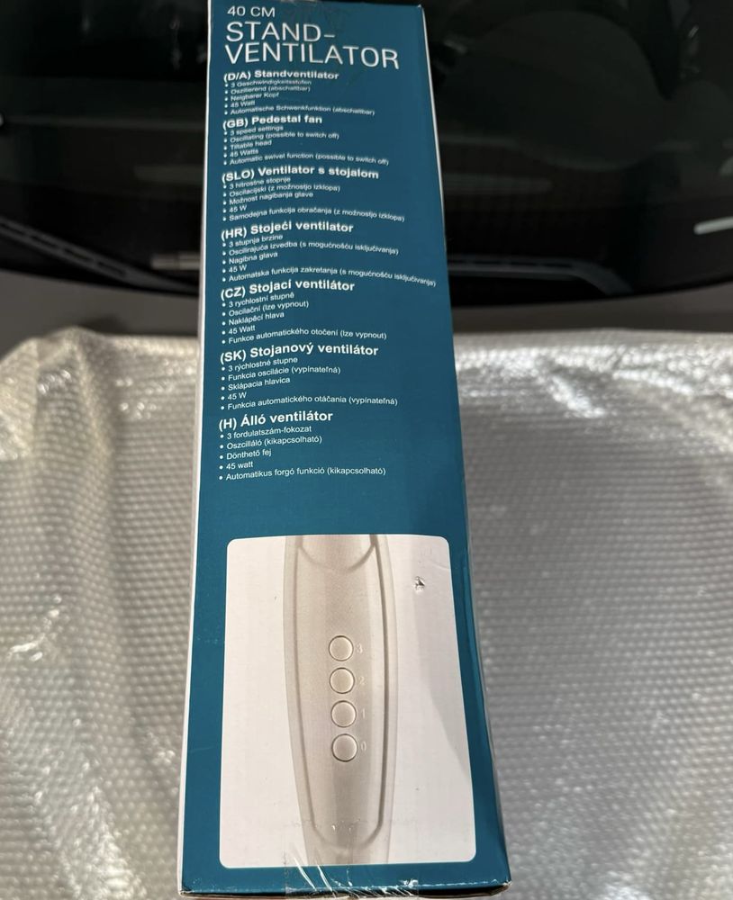 Wentylator  wiatrak stojący stand-ventilator 40cm Nowy