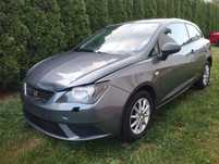 Seat Ibiza LIFT, lekko uszkodzony, niski przebieg, 1,4, Zadbany, serwisowany