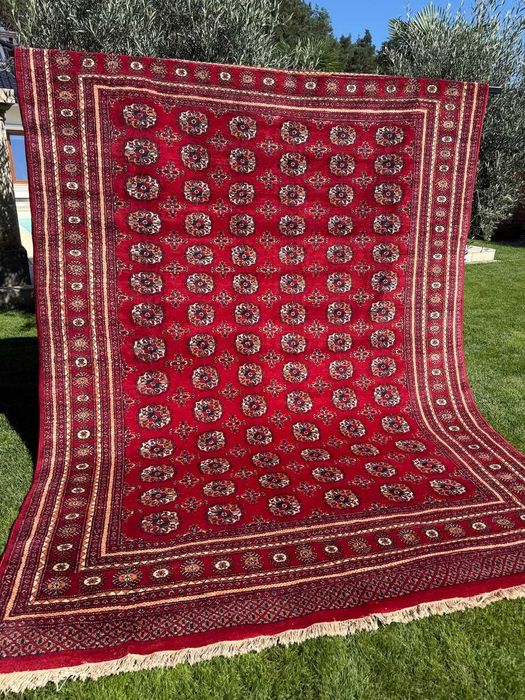 Dywan wełniany kaszmirowy Pakistan Buchara ART DECO 340x250 gal 13 tyś