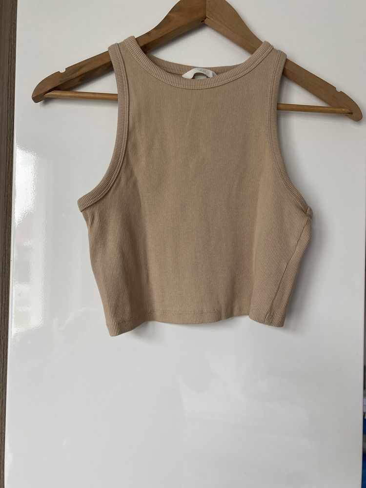 Bawełniany crop top H&M