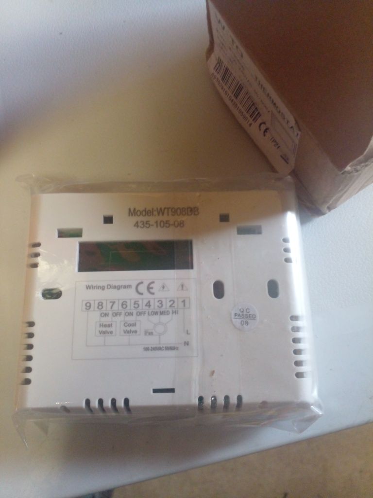 Цифровий термостат WT908 для управління роботою фанкойла